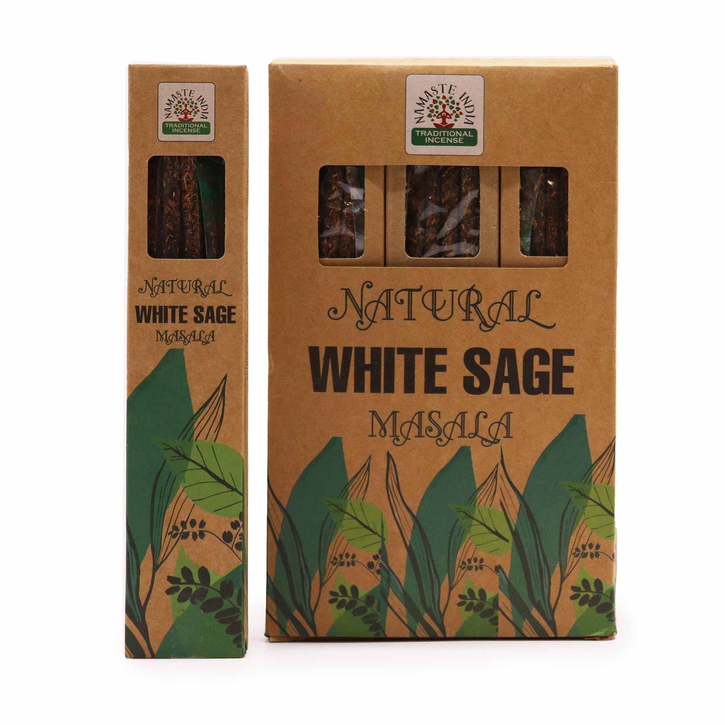Natürliche botanische Masala-Räucherstäbchen – Weißer Salbei