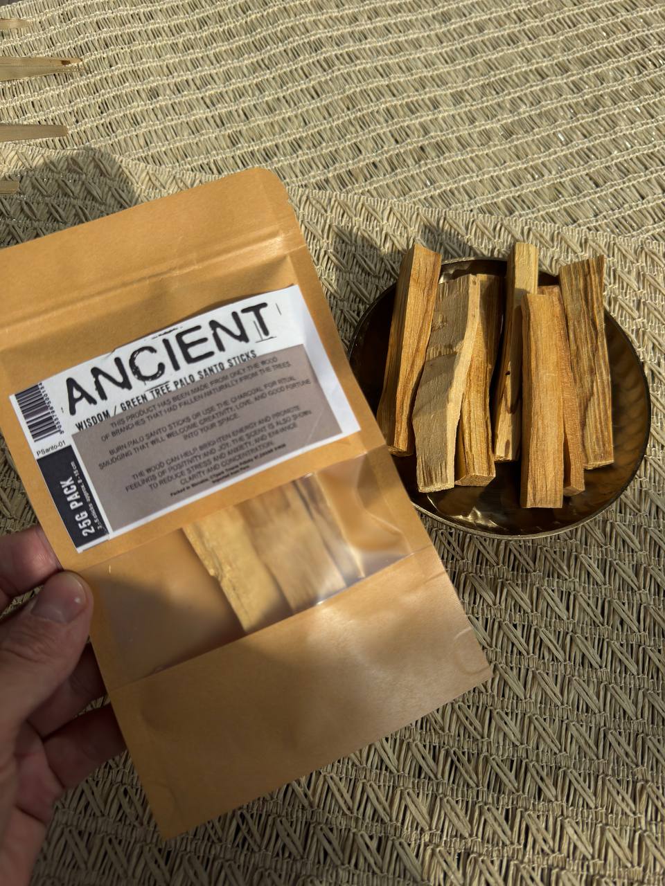 Grünes Palo Santo Räucherholz (3-4 Stück) 25 g