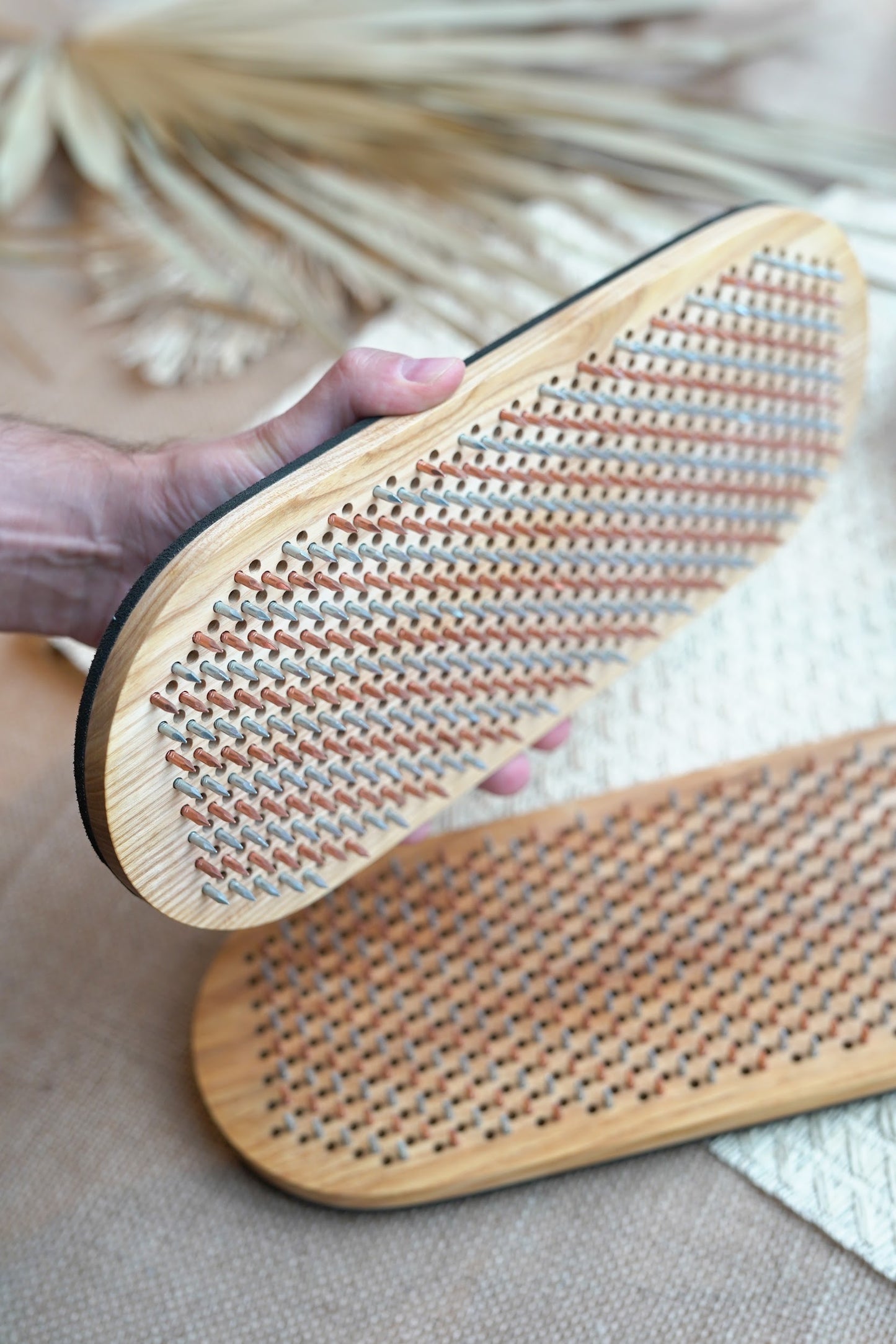 Sadhu-Brett Dynamische Nägel aus natürlicher Eiche + EVA-Akupressurbrett für Anfänger 8mm / 10mm /