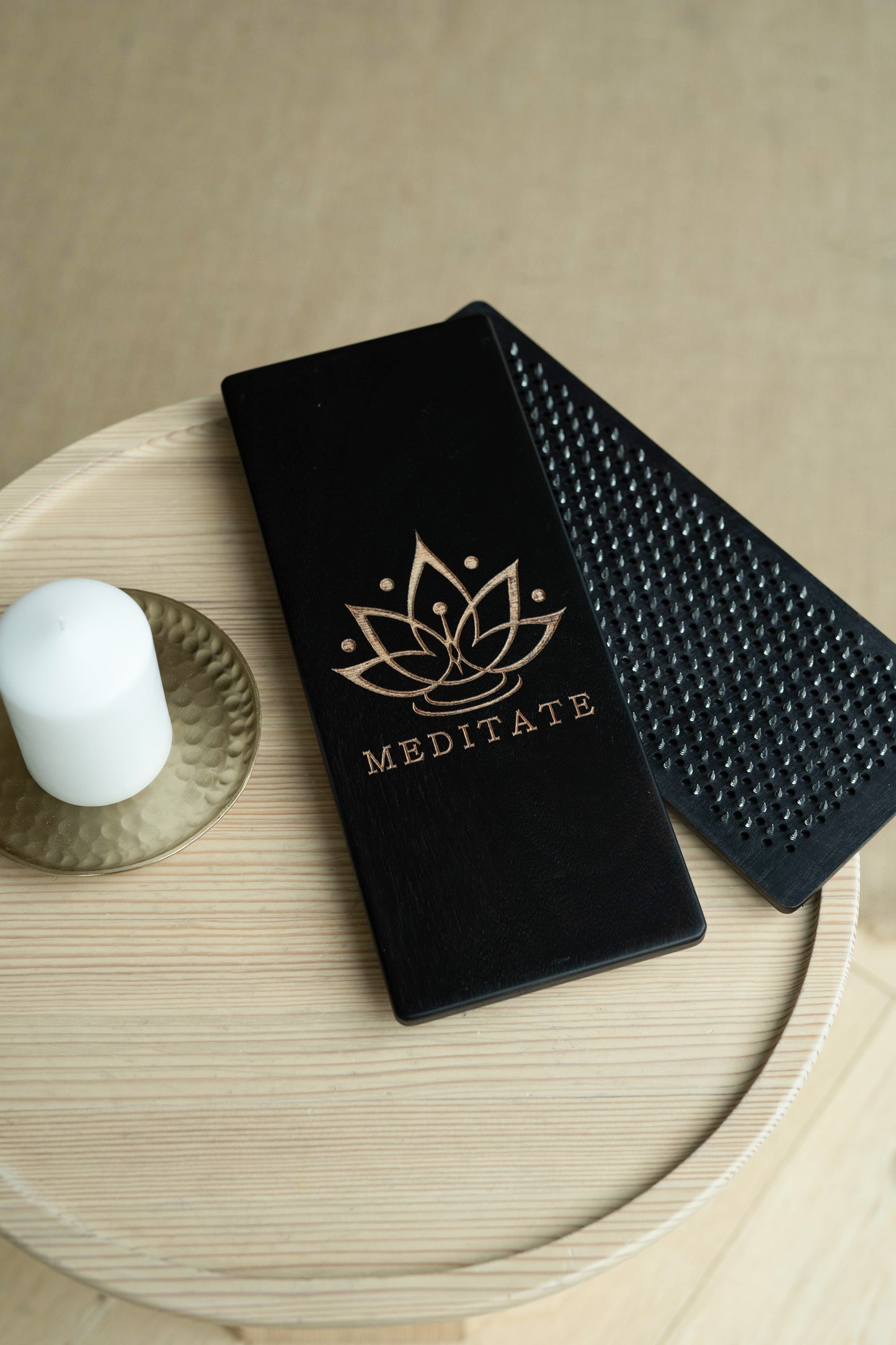 Handgefertigtes Sadhu Brett, Akupressur Sadhu Board aus Holz mit Kupfer- oder verzinkten NĂ€geln, Yogapraxis fĂŒr AnfĂ€nger 8mm, 10mm oder 12mm