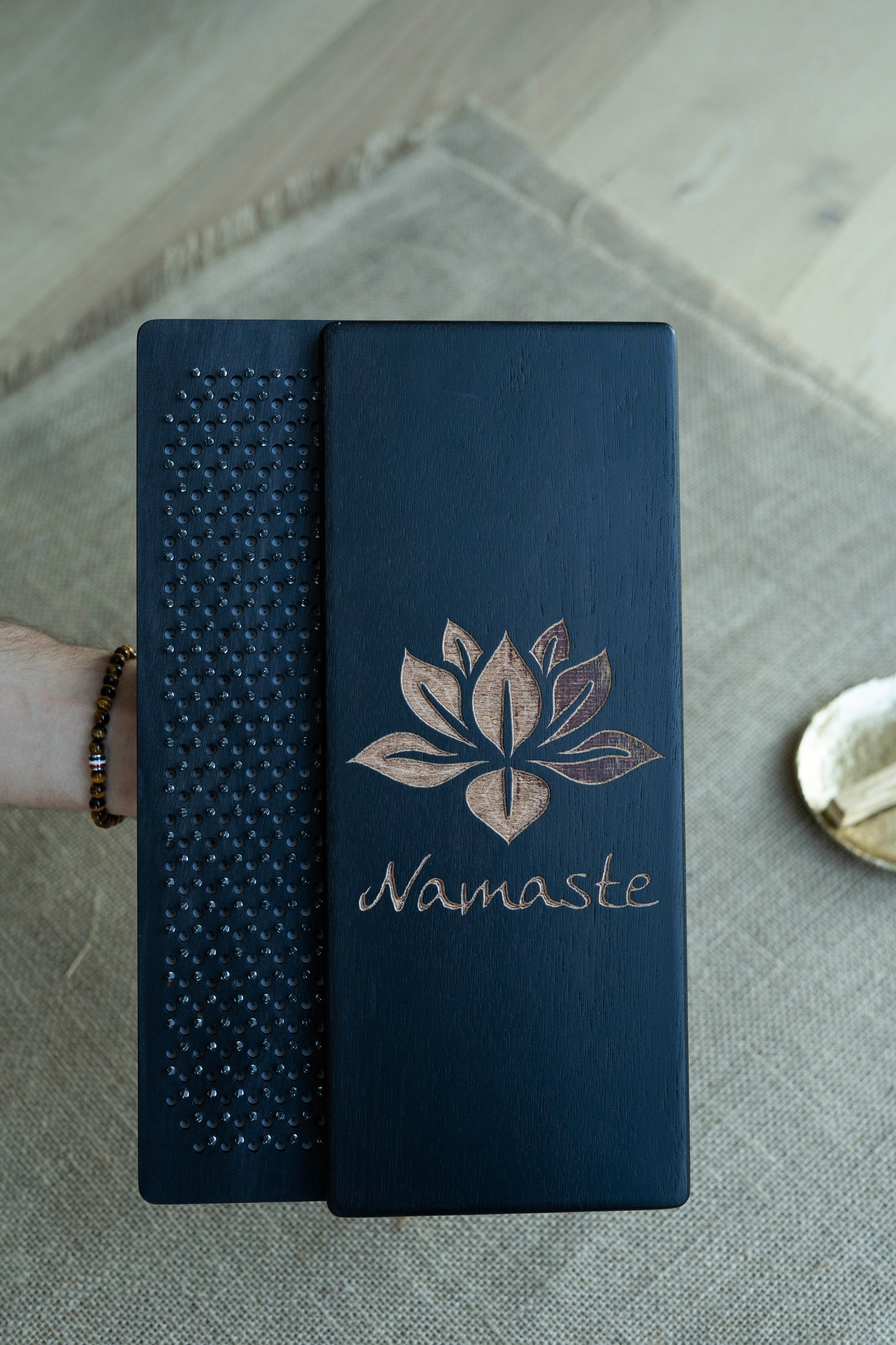 Handgefertigtes Sadhu Brett, Akupressur Sadhu Board aus Holz mit Kupfer- oder verzinkten NĂ€geln, Yogapraxis fĂŒr AnfĂ€nger 8mm, 10mm oder 12mm