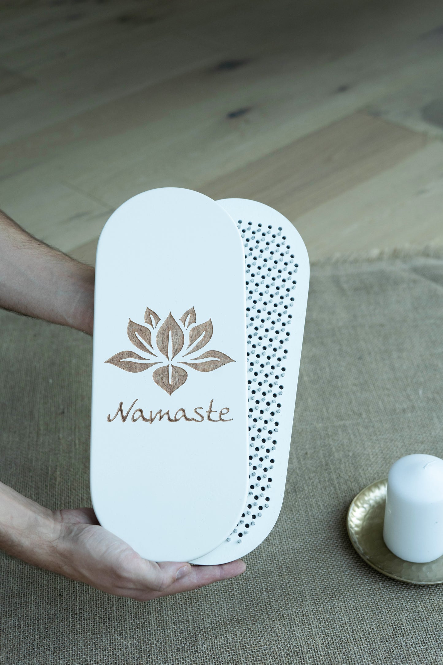 Handgefertigtes Sadhu Brett, Akupressur Sadhu Board aus Holz mit Kupfer- oder verzinkten NĂ€geln, Yogapraxis fĂŒr AnfĂ€nger 8mm, 10mm oder 12mm