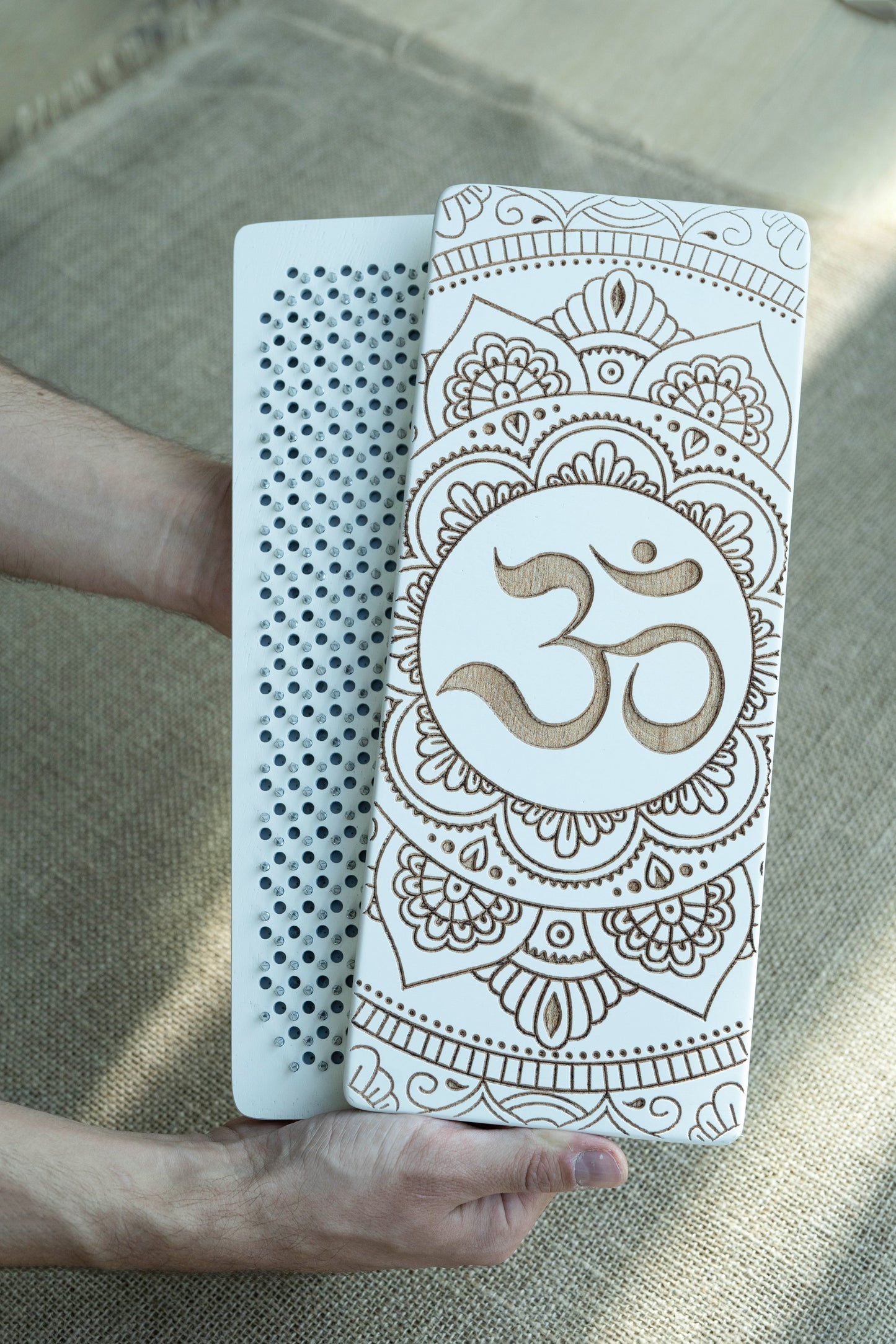 Handgefertigtes Sadhu Brett, Akupressur Sadhu Board aus Holz mit Kupfer- oder verzinkten NĂ€geln, Yogapraxis fĂŒr AnfĂ€nger 8mm, 10mm oder 12mm