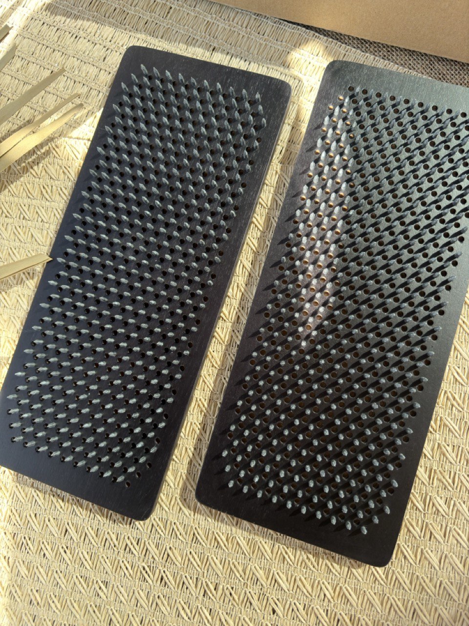 Handgefertigtes Sadhu Brett, Akupressur Sadhu Board aus Holz mit Kupfer- oder verzinkten NĂ€geln, Yogapraxis fĂŒr AnfĂ€nger 8mm, 10mm oder 12mm