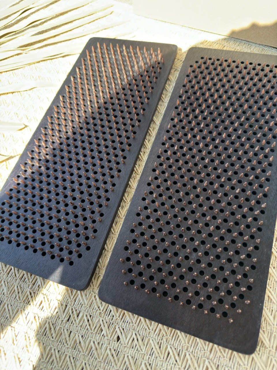 Premium Sadhu Brett aus Natureiche, Akupressur-Sadhu-Board aus Holz mit Kupfer- oder verzinkten Nägeln für Anfänger 8mm, 10mm oder 12mm