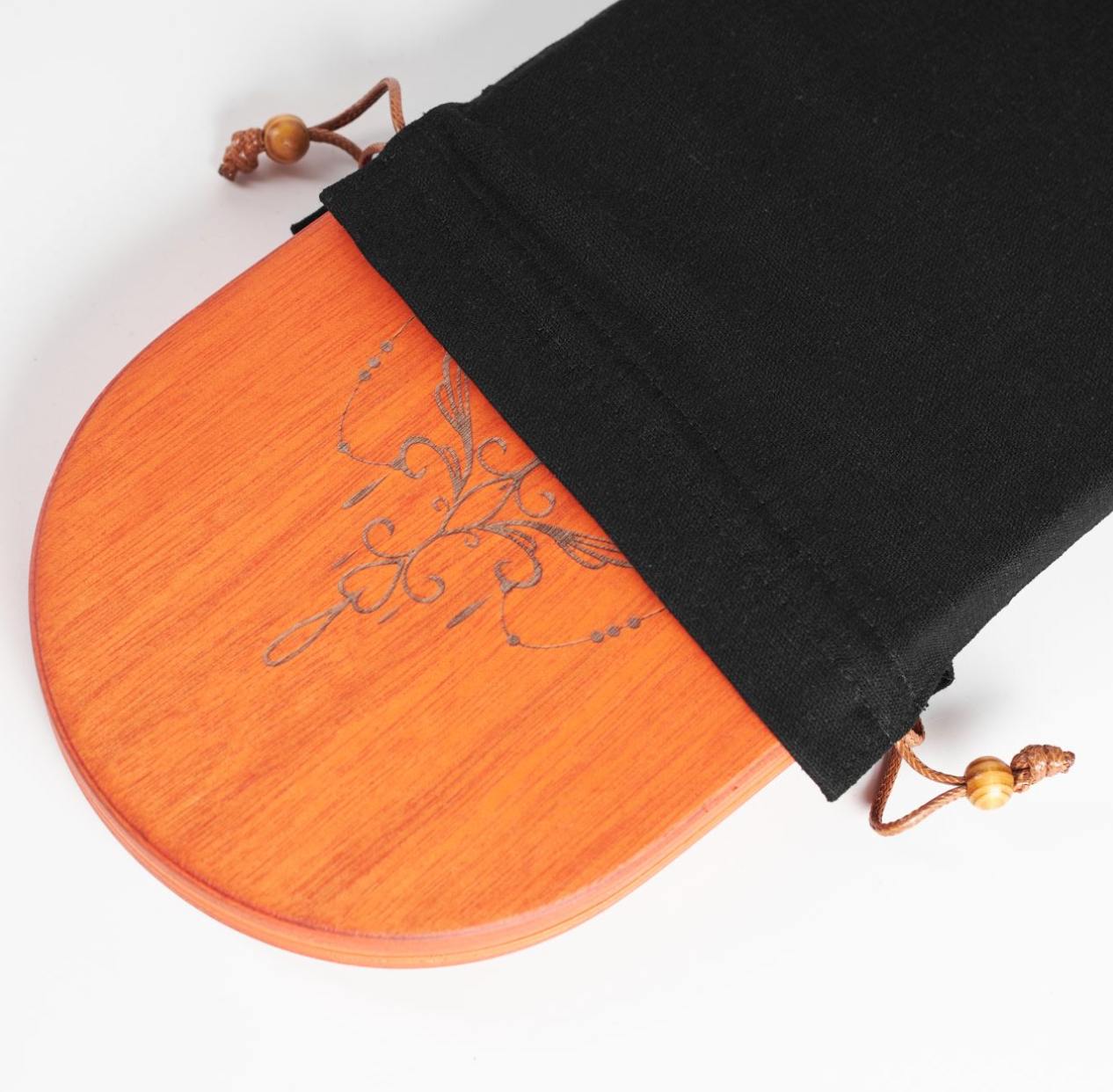 Sadhu Board Cover Naturleinen Schwarz