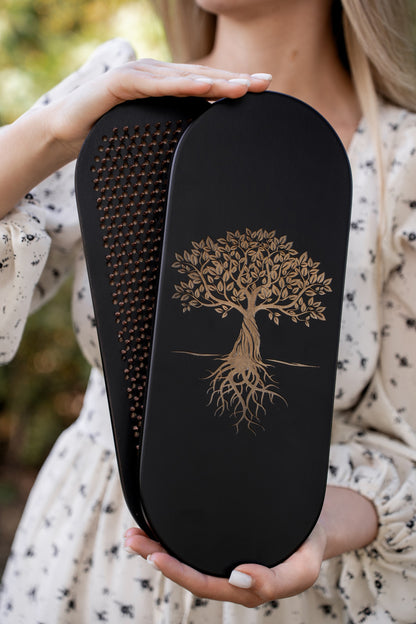 Handgefertigtes Sadhu Brett, Akupressur Sadhu Board aus Holz mit Kupfer- oder verzinkten Nägeln, Yogapraxis für Anfänger 8mm, 10mm oder 12mm