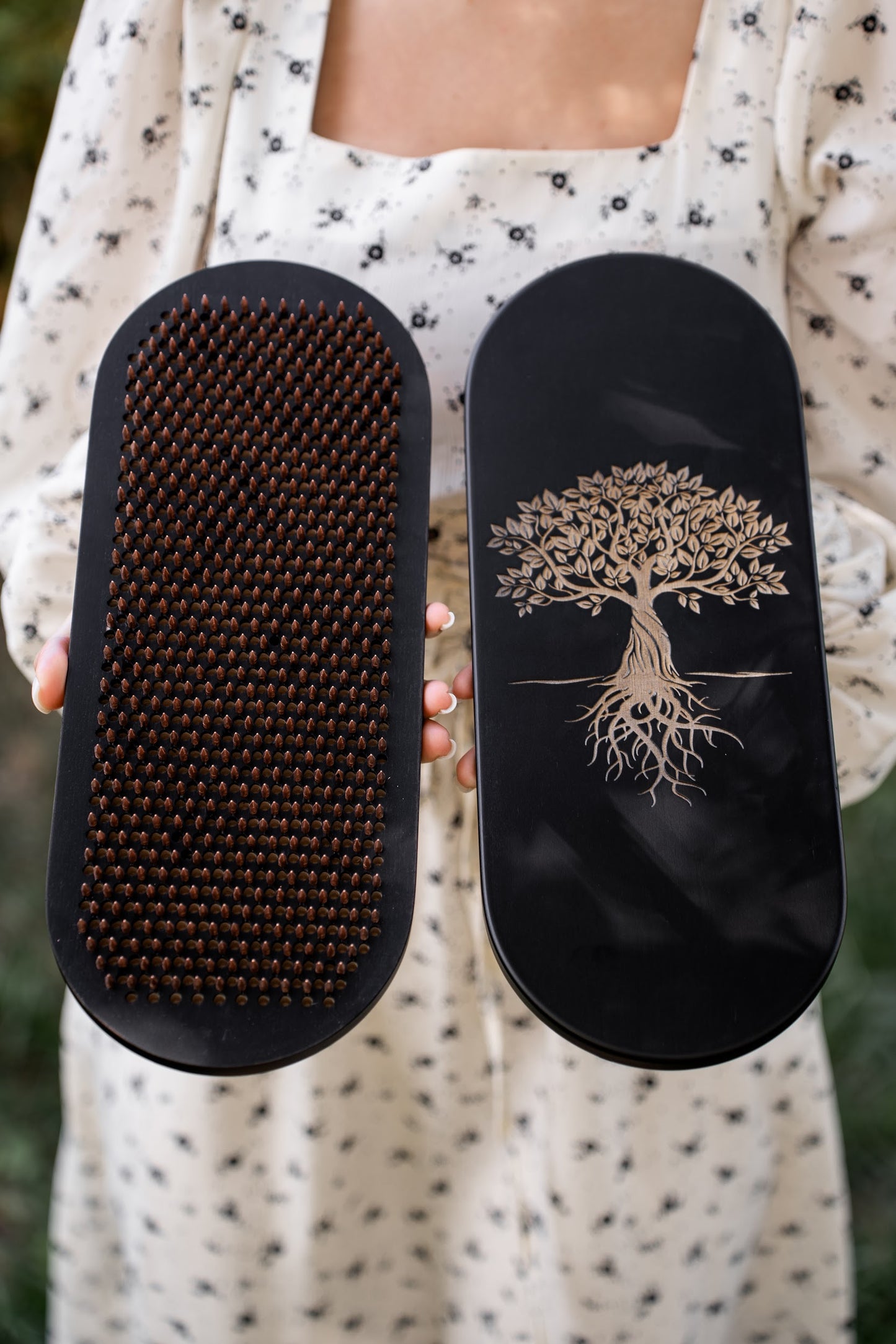 Handgefertigtes Sadhu Brett, Akupressur Sadhu Board aus Holz mit Kupfer- oder verzinkten Nägeln, Yogapraxis für Anfänger 8mm, 10mm oder 12mm